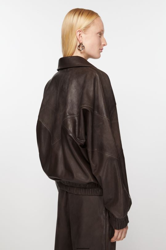 Acne Studios vaatteet ruskea 0VF2B41 nahka takki