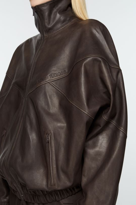 Acne Studios vaatteet ruskea 0VF2B41 nahka takki