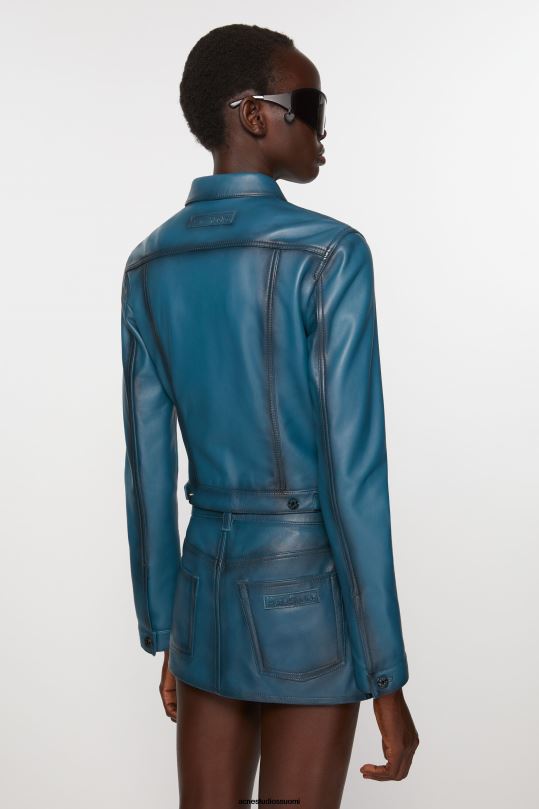 Acne Studios vaatteet sininen 0VF2B39 nahka takki