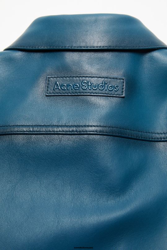Acne Studios vaatteet sininen 0VF2B39 nahka takki