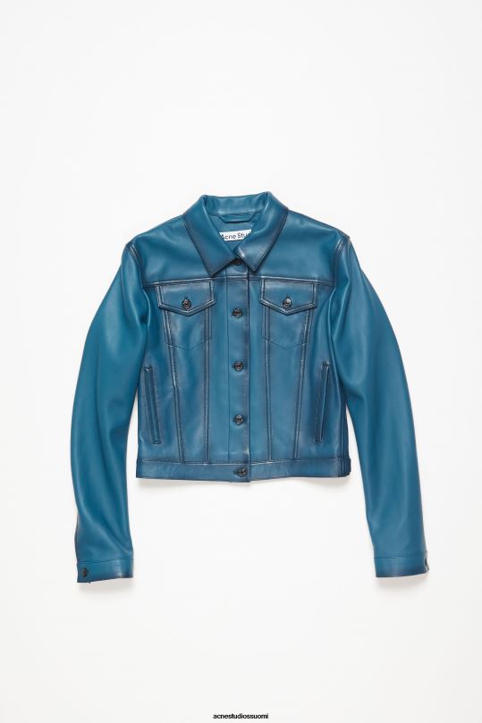 Acne Studios vaatteet sininen 0VF2B39 nahka takki