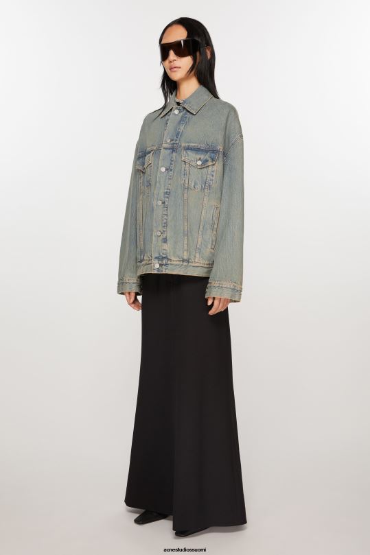 Acne Studios vaatteet sininen/beige 0VF2B6 denim takki - oversized fit