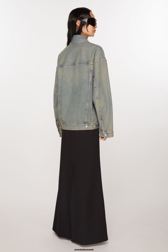Acne Studios vaatteet sininen/beige 0VF2B6 denim takki - oversized fit