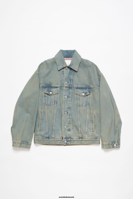 Acne Studios vaatteet sininen/beige 0VF2B6 denim takki - oversized fit
