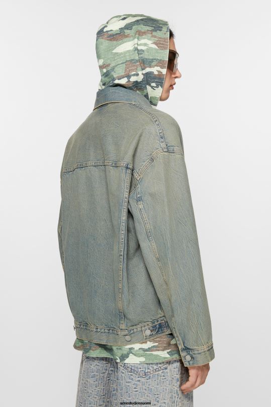 Acne Studios vaatteet sininen/beige 0VF2B881 denim takki - oversized fit