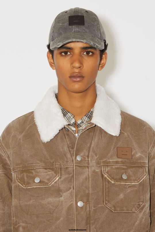 Acne Studios vaatteet toffeen ruskea 0VF2B899 pehmustettu unisex-farkkutakki