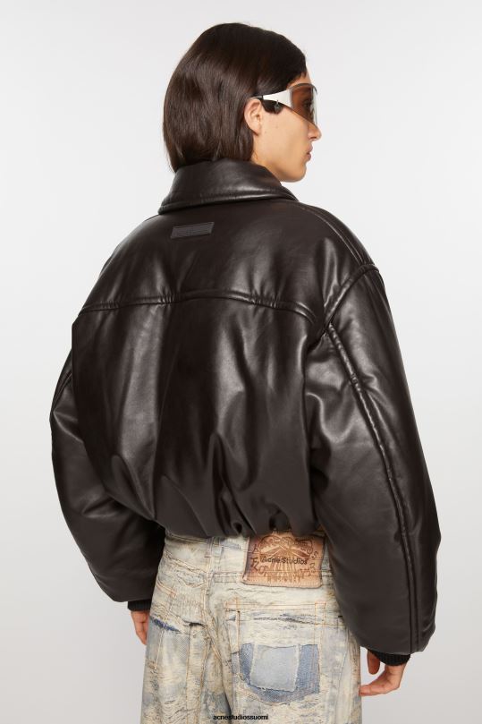 Acne Studios vaatteet tumman ruskea 0VF2B10 päällystetty bomber-takki