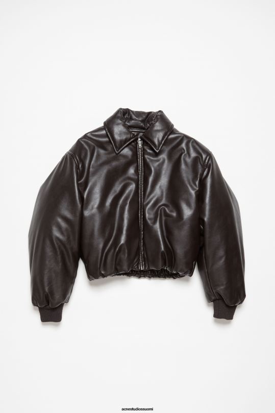 Acne Studios vaatteet tumman ruskea 0VF2B10 päällystetty bomber-takki