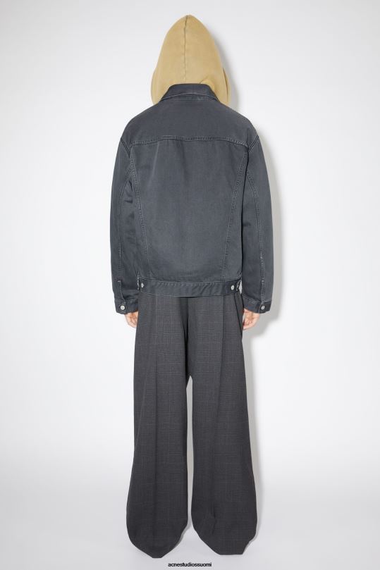 Acne Studios vaatteet tummanharmaa 0VF2B920 rento farkkutakki