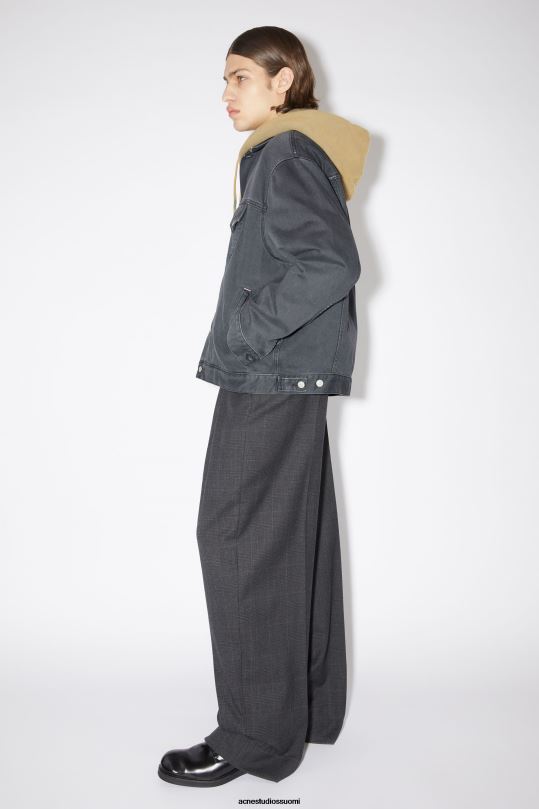 Acne Studios vaatteet tummanharmaa 0VF2B920 rento farkkutakki