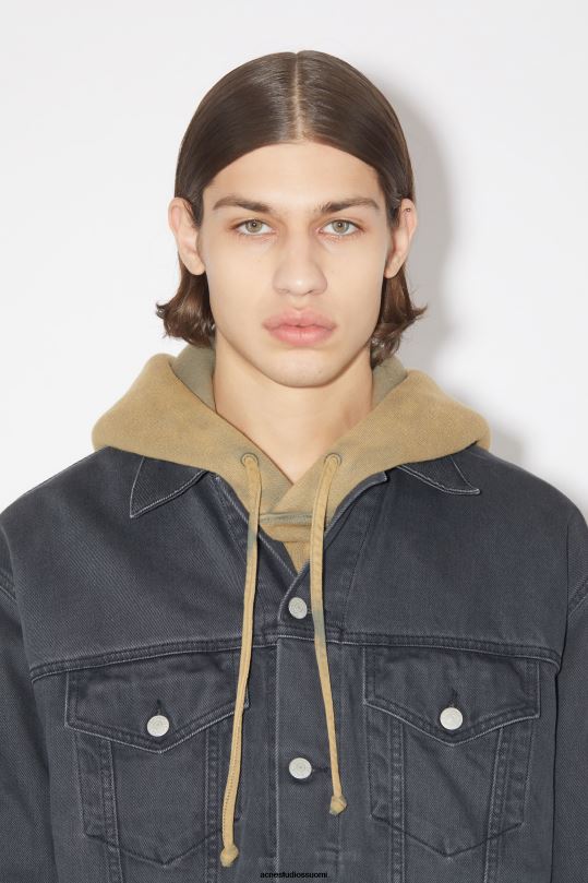 Acne Studios vaatteet tummanharmaa 0VF2B920 rento farkkutakki