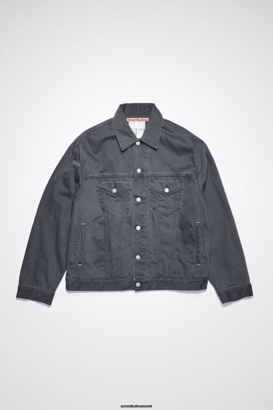 Acne Studios vaatteet tummanharmaa 0VF2B920 rento farkkutakki