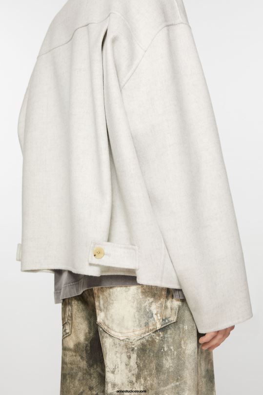 Acne Studios vaatteet vaaleanharmaa melansi 0VF2B897 villainen takki