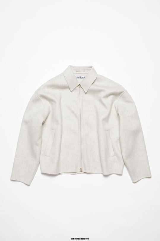 Acne Studios vaatteet vaaleanharmaa melansi 0VF2B897 villainen takki