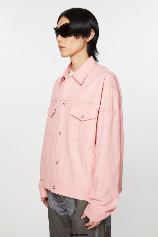 Acne Studios vaatteet vaaleanpunainen 0VF2B889 twill takki