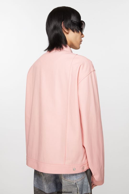 Acne Studios vaatteet vaaleanpunainen 0VF2B889 twill takki