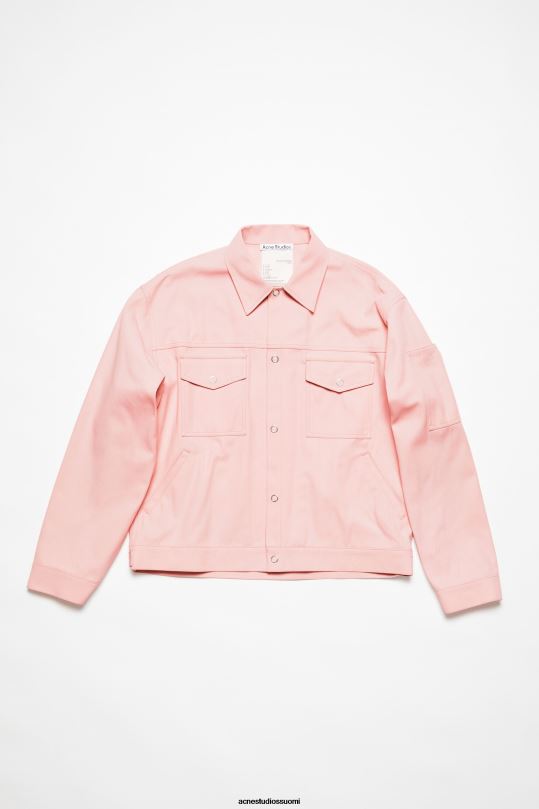 Acne Studios vaatteet vaaleanpunainen 0VF2B889 twill takki