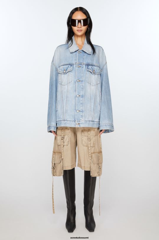 Acne Studios vaatteet vaaleansininen 0VF2B35 farkkutakki - ylimitoitettu unisex-istuvuus