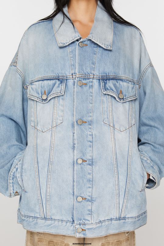 Acne Studios vaatteet vaaleansininen 0VF2B35 farkkutakki - ylimitoitettu unisex-istuvuus