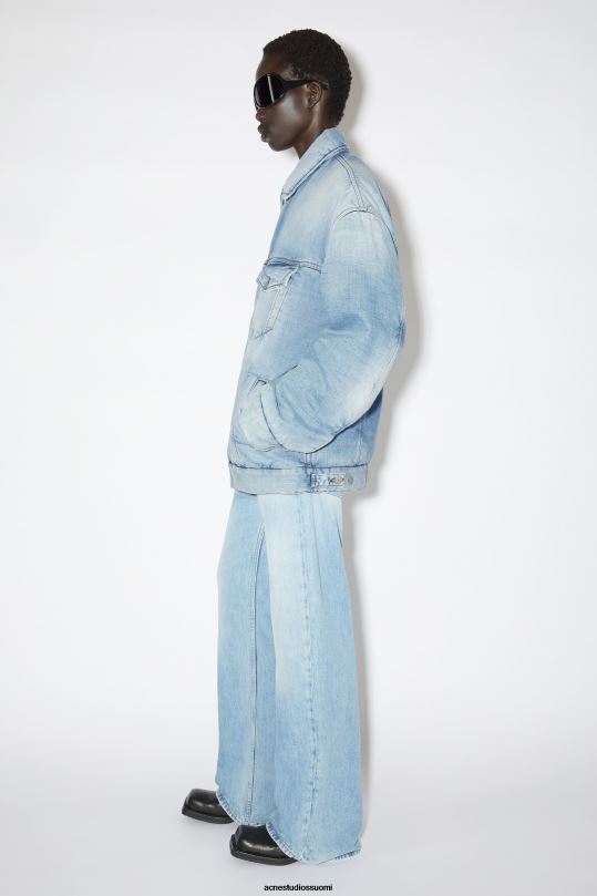 Acne Studios vaatteet vaaleansininen 0VF2B54 isokokoinen farkkutakki