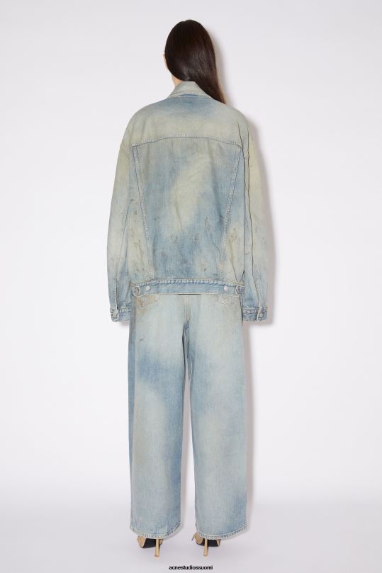 Acne Studios vaatteet vaaleansininen 0VF2B57 isokokoinen farkkutakki
