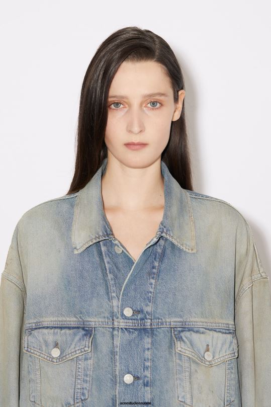 Acne Studios vaatteet vaaleansininen 0VF2B57 isokokoinen farkkutakki