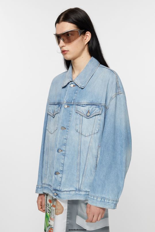 Acne Studios vaatteet vaaleansininen 0VF2B909 farkkutakki - ylimitoitettu unisex-istuvuus