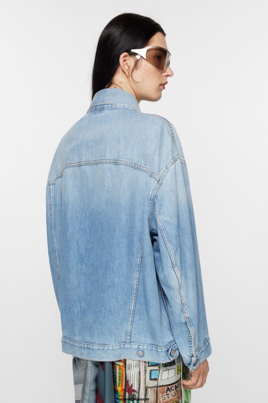 Acne Studios vaatteet vaaleansininen 0VF2B909 farkkutakki - ylimitoitettu unisex-istuvuus