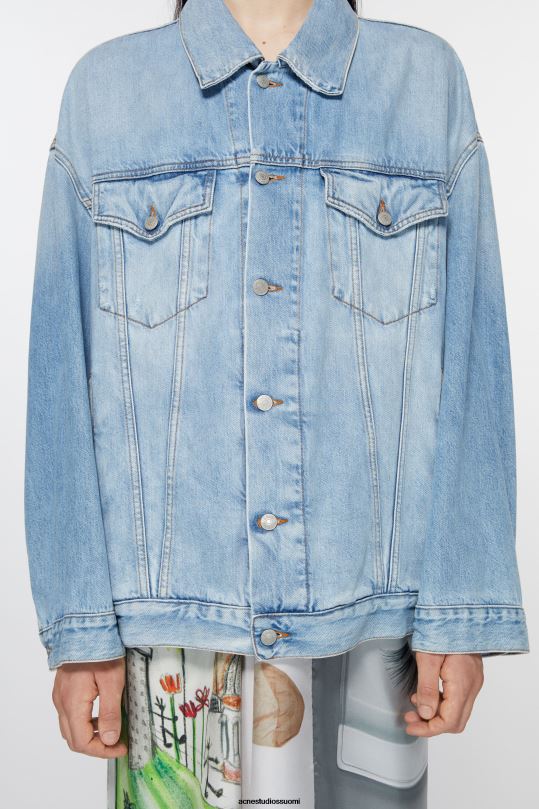 Acne Studios vaatteet vaaleansininen 0VF2B909 farkkutakki - ylimitoitettu unisex-istuvuus