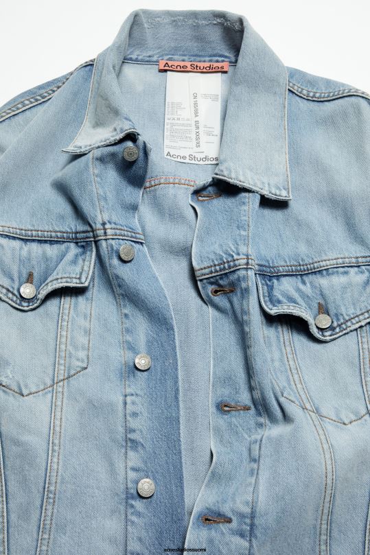 Acne Studios vaatteet vaaleansininen 0VF2B909 farkkutakki - ylimitoitettu unisex-istuvuus