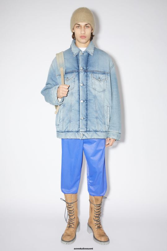 Acne Studios vaatteet vaaleansininen 0VF2B914 isokokoinen farkkutakki