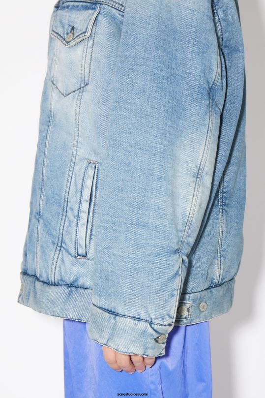 Acne Studios vaatteet vaaleansininen 0VF2B914 isokokoinen farkkutakki