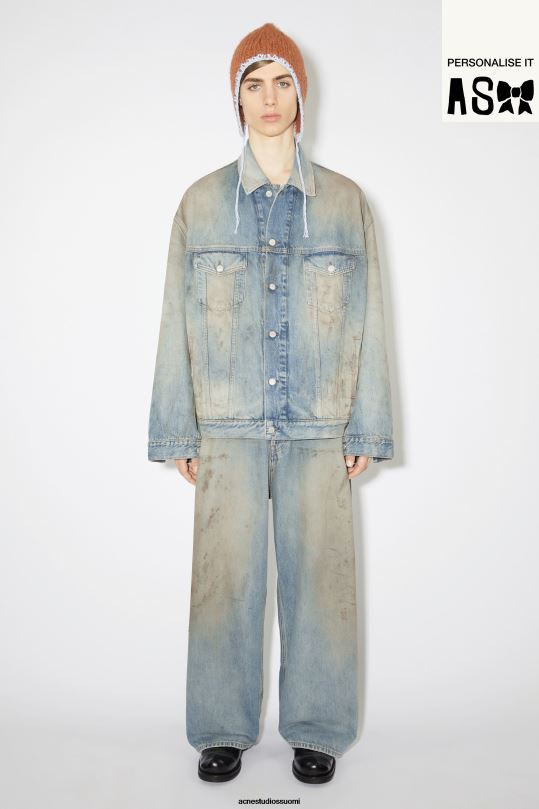 Acne Studios vaatteet vaaleansininen 0VF2B916 isokokoinen farkkutakki