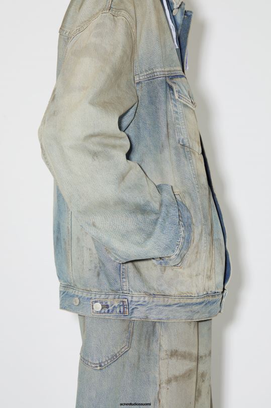 Acne Studios vaatteet vaaleansininen 0VF2B916 isokokoinen farkkutakki