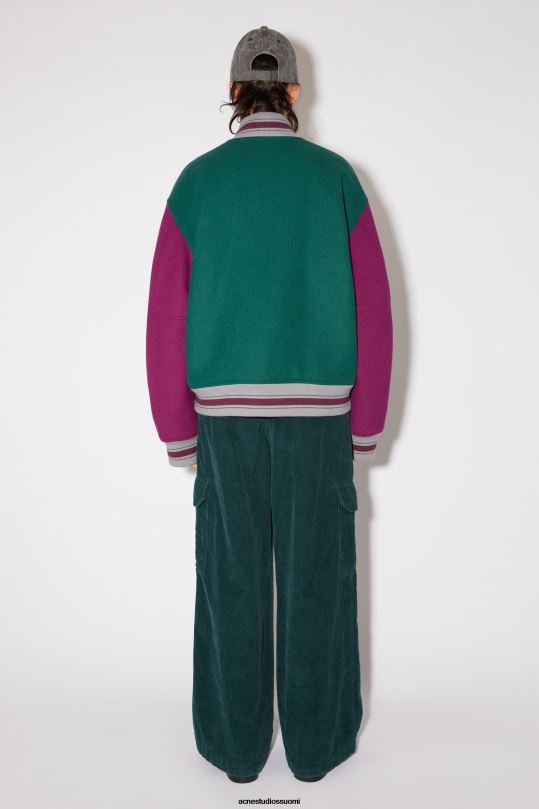 Acne Studios vaatteet yön vihreä 0VF2B23 unisex yliopistotakki
