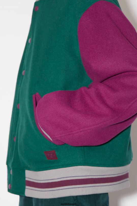 Acne Studios vaatteet yön vihreä 0VF2B23 unisex yliopistotakki