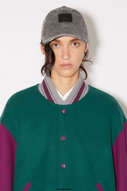 Acne Studios vaatteet yön vihreä 0VF2B23 unisex yliopistotakki