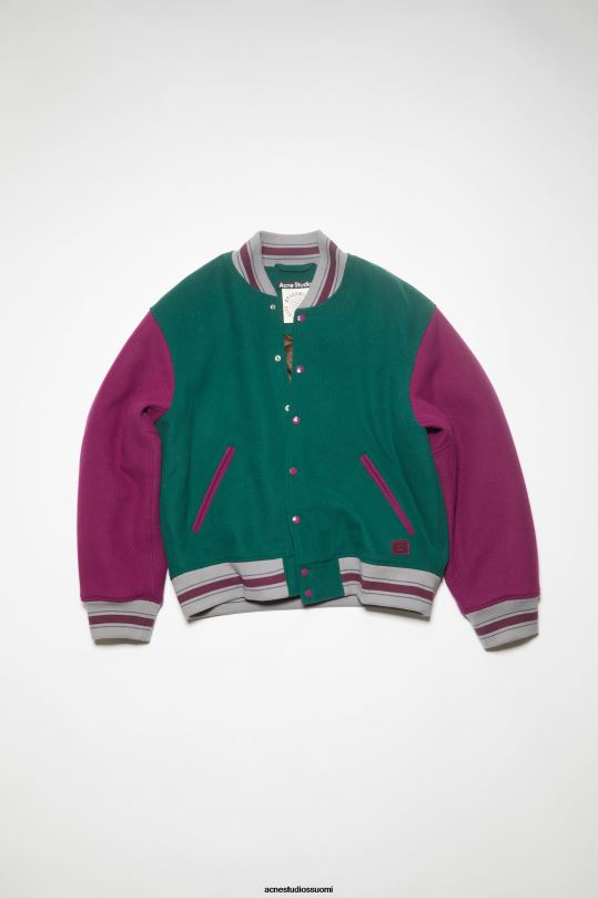 Acne Studios vaatteet yön vihreä 0VF2B23 unisex yliopistotakki