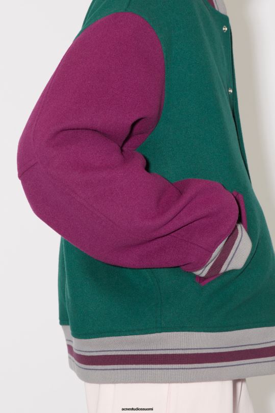 Acne Studios vaatteet yön vihreä 0VF2B901 unisex yliopistotakki