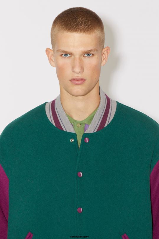 Acne Studios vaatteet yön vihreä 0VF2B901 unisex yliopistotakki