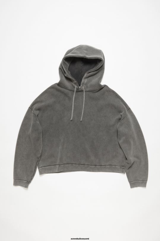 Acne Studios vaatteet haalistunut musta 0VF2B146 hupullinen pusero