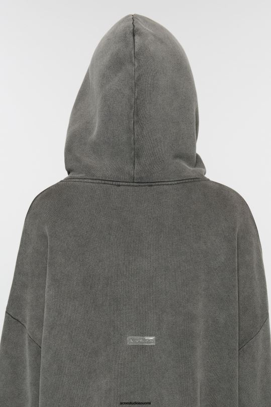 Acne Studios vaatteet haalistunut musta 0VF2B968 hupullinen pusero
