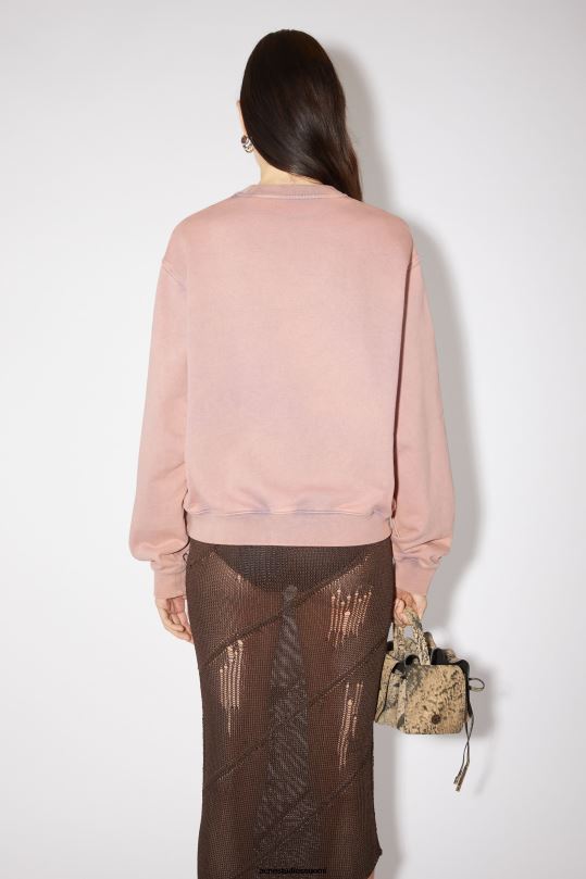 Acne Studios vaatteet haalistunut violetti 0VF2B163 sumea logollinen pusero