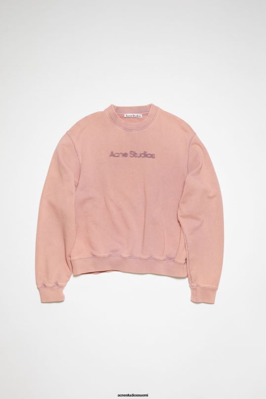 Acne Studios vaatteet haalistunut violetti 0VF2B163 sumea logollinen pusero