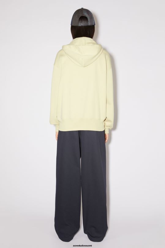 Acne Studios vaatteet hiekka/vihreä 0VF2B152 hupullinen vetoketjullinen unisex pusero