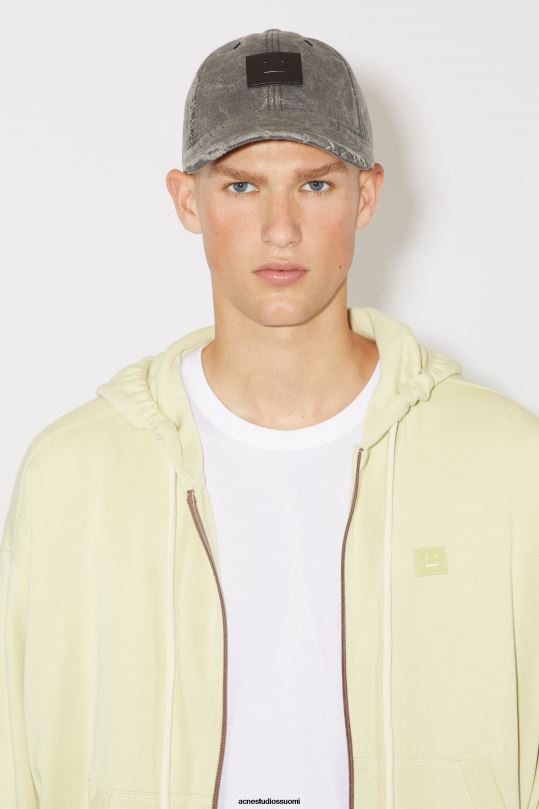 Acne Studios vaatteet hiekka/vihreä 0VF2B973 hupullinen vetoketjullinen unisex pusero