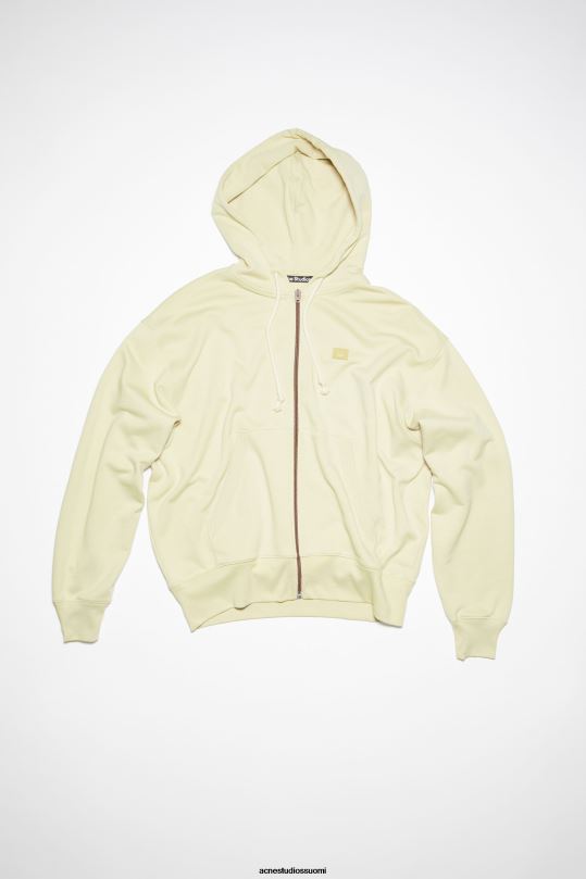 Acne Studios vaatteet hiekka/vihreä 0VF2B973 hupullinen vetoketjullinen unisex pusero