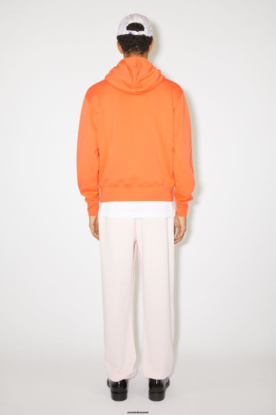 Acne Studios vaatteet mandariini appelsiini 0VF2B972 hupullinen collegepaita - normaali istuvuus unisex