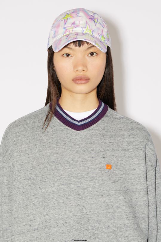 Acne Studios vaatteet marmorin harmaa melansi 0VF2B155 rento istuvuus unisex-pusero