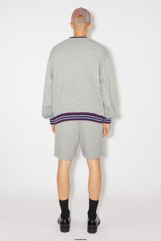 Acne Studios vaatteet marmorin harmaa melansi 0VF2B974 rento istuvuus unisex-pusero